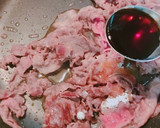 3分で！簡単♪薄切り牛肉のすき焼き風☆作り方3写真