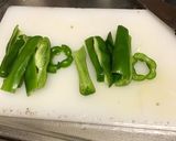 ピーマンのじゃこチーズ焼き作り方1写真