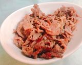 3分で！簡単♪薄切り牛肉のすき焼き風☆作り方5写真