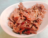 3分で！簡単♪薄切り牛肉のすき焼き風☆作り方5写真