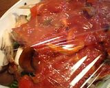 レンジで簡単♪鯖缶の黒酢トマト煮作り方4写真