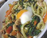 グリーンカレーペーストで焼きうどん作り方5写真