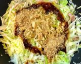 お好み焼き風キャベツの巣篭もり♫作り方3写真