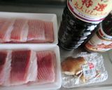 しょうゆ：みりんが１：１　かすべの煮つけ作り方1写真