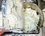 餃子鍋♪簡単ザーサイ胡麻スープ白菜入り作り方6写真
