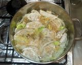 餃子鍋♪簡単ザーサイ胡麻スープ白菜入り作り方11写真