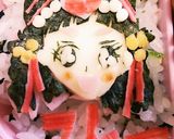 今日のキャラ弁9/27(キュアエール)作り方1写真