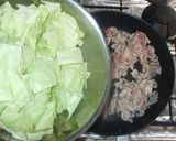 ドレッシングで野菜炒め♪簡単豚肉キャベツ作り方5写真