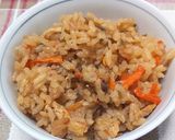 美味しい！ホタテとゴマ昆布の炊き込みご飯作り方10写真