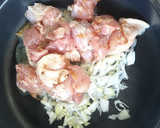 鶏もも肉と厚揚げのガーリックうま煮作り方3写真