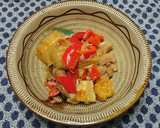 鶏もも肉と厚揚げのガーリックうま煮作り方5写真