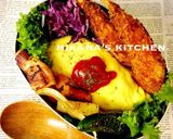 お弁当に☆ラップでオムライス♪♪作り方4写真