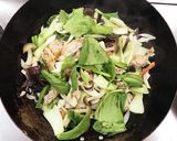 豚肉とキノコのあんかけ焼きそば作り方4写真