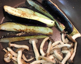 秋のたらこパスタ〜焼きなすとしめじ〜作り方2写真