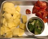 超簡単！ひき肉とじゃがいものカレー炒め作り方1写真