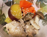 鶏モモとさつまいもの治部煮風作り方6写真