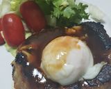 半熟卵乗せハンバーグ作り方12写真