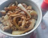 豚バラ・玉ねぎ炒めの焼肉丼(‾▽‾)作り方7写真