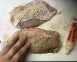 鶏胸2枚をいっぺんに2品に作り方2写真