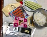 余ったご飯1合分で太巻き2本〜(^^)v作り方1写真