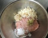 ふわっふわレンコン鶏団子のキムチ味噌汁作り方1写真