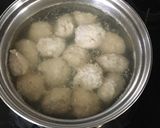 ふわっふわレンコン鶏団子のキムチ味噌汁作り方2写真