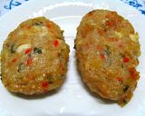 ●鶏そぼろと野菜達と牛乳のテリーヌ風●作り方15写真