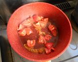 オクラとトマトのパスタ作り方5写真