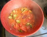 オクラとトマトのパスタ作り方7写真