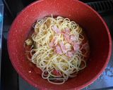 オクラとトマトのパスタ作り方8写真