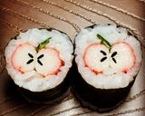 寿司型・模様巻き(リンゴちゃん弁当用)作り方12写真