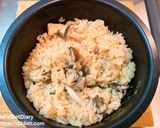 松茸のお吸い物で！きのこの炊き込みご飯作り方2写真