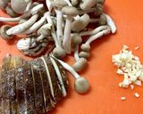 鶏ときのこのガーリック塩パスタ作り方2写真