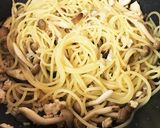 鶏ときのこのガーリック塩パスタ作り方5写真