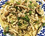 鶏ときのこのガーリック塩パスタ作り方6写真