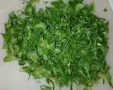 大根の葉っぱと豚肉の卵あんかけ作り方1写真