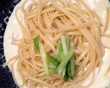 アスパラとベーコンのクリームパスタ作り方7写真