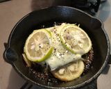 太刀魚のレモンチーズ焼き(スキレット)作り方3写真