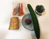 長芋ときゅうりの梅かつお塩昆布和え作り方1写真
