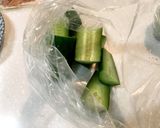 長芋ときゅうりの梅かつお塩昆布和え作り方3写真