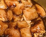 鶏肉のあまから味噌煮焼き●キャベツ添え作り方1写真