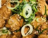 鶏肉のあまから味噌煮焼き●キャベツ添え作り方4写真