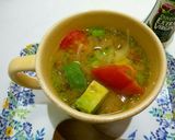 アボカドとトマトのお味噌汁♪イタリア～ン作り方4写真