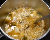簡単！キムチ風味☆わかめ豆腐のお味噌汁作り方2写真