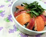 ✿まぐろとサーモンの❀胡麻✿漬け丼作り方5写真