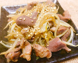 砂肝ともやしのマヨラー油炒め作り方9写真