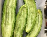 持ち寄り☆ゴーヤのミートグラタン作り方1写真