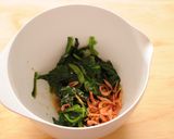 ほうれん草のきび酢和え作り方2写真
