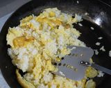 魚肉ソーセージとレタスのチャーハン。作り方2写真