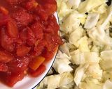 サバ缶のトマト煮込みせんべいラザニア風作り方3写真